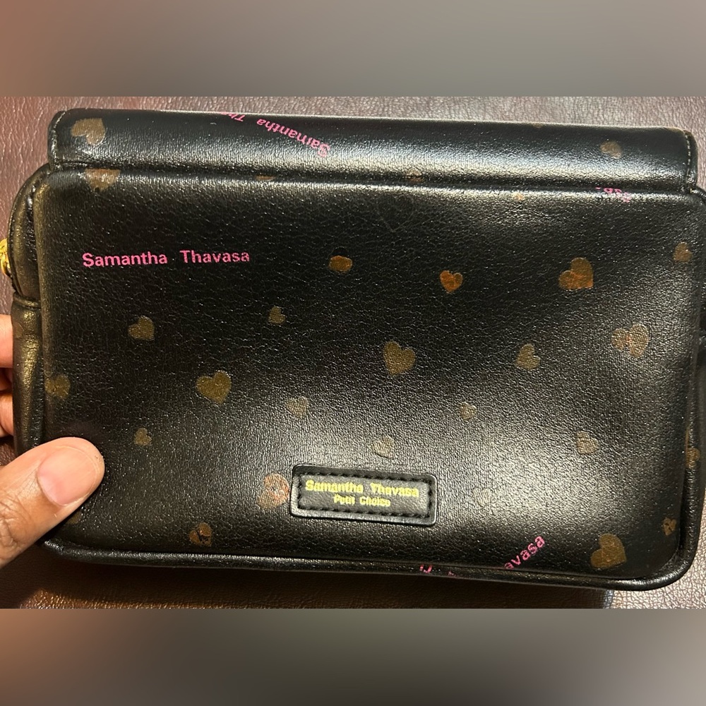 Samantha Thavasa Multi Color Zip Around Fleming Wallet or cosmetic bag.